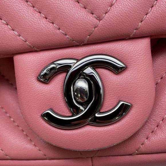 Chanel Chevron Lambskin Shoulder Bag Cocomark - Picture 14 of 16